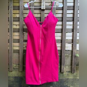 Pink Zip-Front Dress